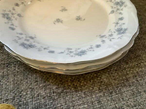 Johann Haviland Bavaria Germany BLUE GARLAND Dinner Plate - Set of 4