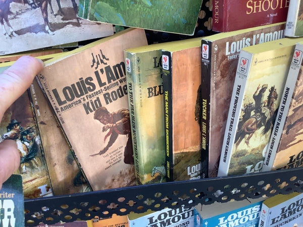 Vintage lot Louis Lamour paperback book lot of 58 western