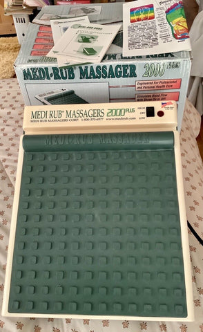 MEDI-RUB Foot Massager 2000 Plus Two Speed Chiropractic Therapy Massager box