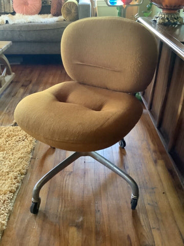 Vtg mid Century modern  Knoll Saarinen Office desk Chair rolling Swivel Base