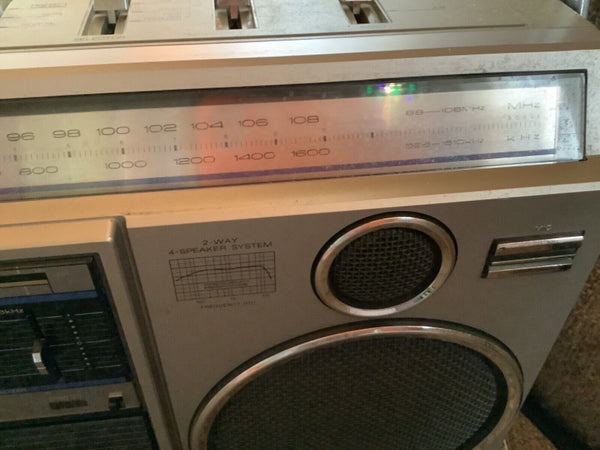 Vintage Panasonic Platinum RX-5050 AM FM Stereo Cassette Boombox radio Works