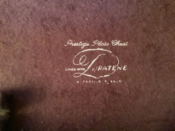 Vtg Prestige Grenoble Chest box  Duratene Silverplate Flatware silverware drawer