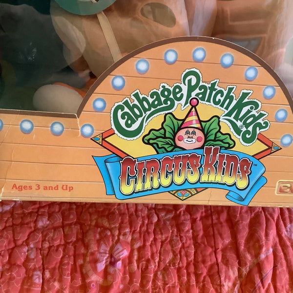 Vintage (KT)1985 Cabbage Patch Kid Circus Girl Blue Eyes and Brown hair