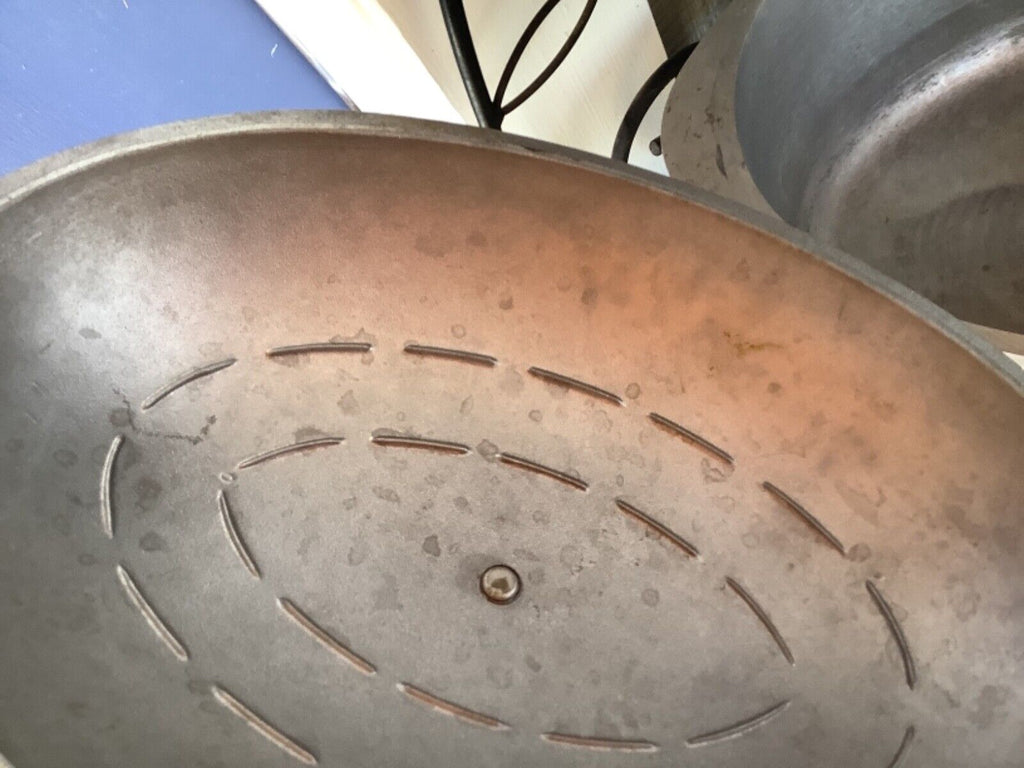 Vintage Club Aluminum Oval Roaster Dutch Oven White pot pan cookware