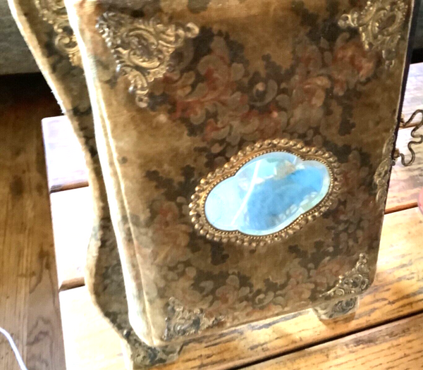 Vintage Victorian 1890s Photo picture  Album with Stand Mirror